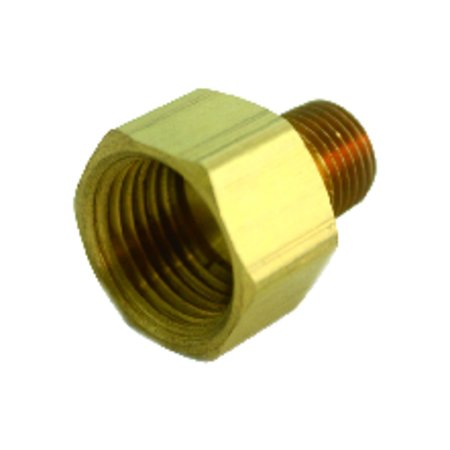 JMF 3/8 in. FPT X 3/8 in. D MPT Brass Reducing Coupling 4505277